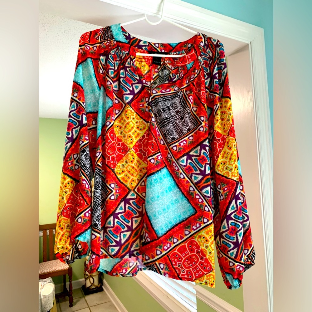 Work blouse size large Investments brand gently worn